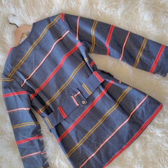 NEW ANTHROPOLOGIE Dolan Piccadilly Belted Tweed Multicolor Striped Wrap Tie Belt - Picture 8 of 13